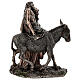Buon samaritano resina bronzata 20 cm Veronese Design s5