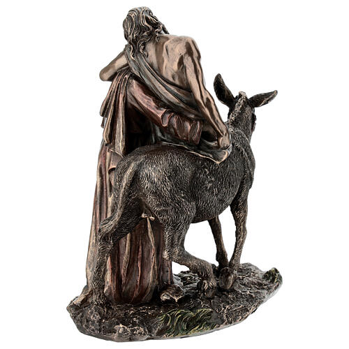 Bronze Resin Statue Good Samaritan, 20 cm Veronese Design 8