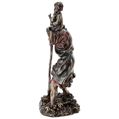Bronzed Statue of St Christopher, 20 cm Veronese Design 8