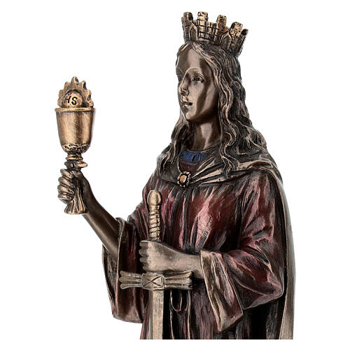 Santa Bárbara bronceada 20 cm Diseño Veronese 4