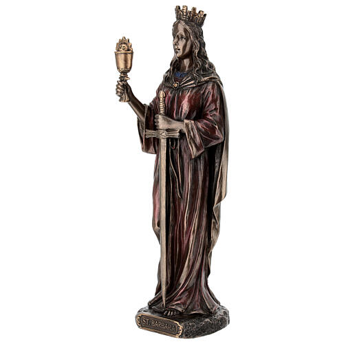 Sainte Barbe en bronze 20 cm Veronese Design 3