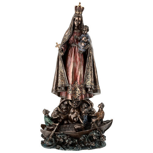 Nuestra Señora de la Caridad resina bronceada 35 cm Diseño Veronese 1