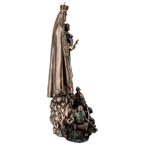 Nuestra Señora de la Caridad resina bronceada 35 cm Diseño Veronese 7