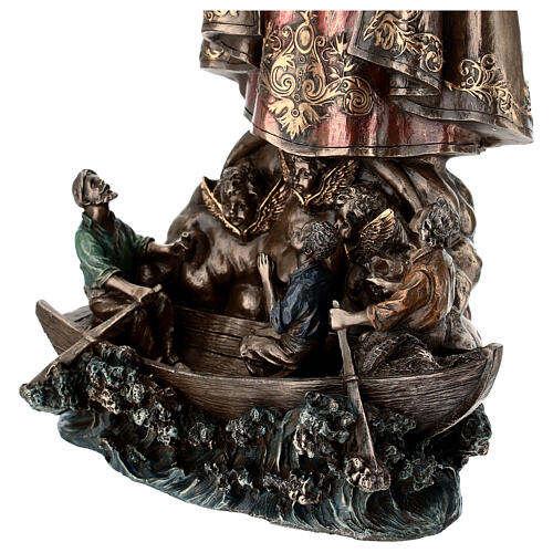 Nuestra Señora de la Caridad resina bronceada 35 cm Diseño Veronese 10