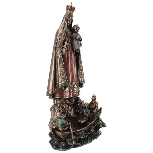 Our Lady of Charity Statue in bronze resin 35 cm Veronese Design 6