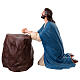 Jesus in prayer with rock in Gethsemane, painted fibreglass s1