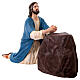 Jesus in prayer with rock in Gethsemane, painted fibreglass s8