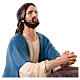 Jesus with Gethsemane Rock in Prayer Painted Fiberglass s11
