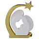 Holy Family figurine with gold star resin, 13x10 cm Valenti s4