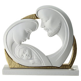 Sacra famiglia arco oro opaco Valenti 15x18x5 cm