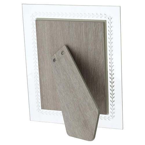 Cornice vetro icona Sacra Famiglia Valenti 20x15 cm 3