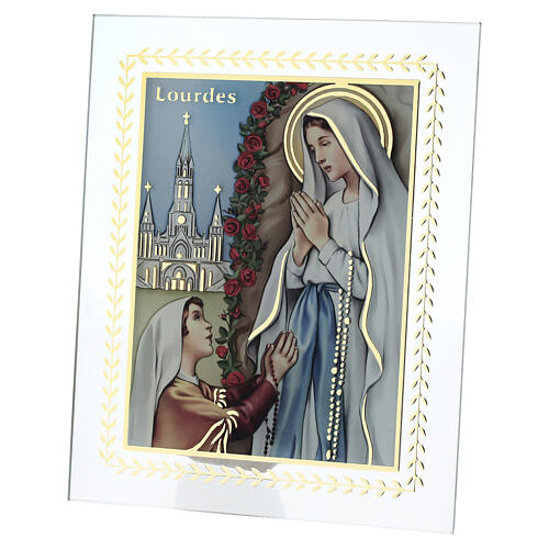 Quadro vidro Nossa Senhora de Lourdes Valenti 20x15 cm 1