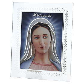 Quadro Madonna Medjugorje vetro Valenti 20x15  cm