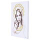 Madonna with Child, wooden plaque with golden details by Valenti, 8x6 in s2
