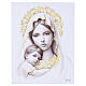 Madonna with Baby Jesus wooden and gold picture, Valenti 20x15 cm s1