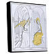 Annonciation tableau bas-relief argent Valenti 8x10 cm s2