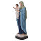 Statue Reine des Apôtres fibre de verre 120 cm yeux en verre s6