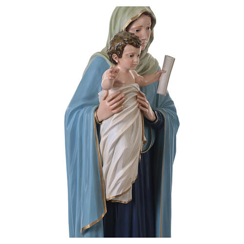 Figura Królowej Apostołów z oczami ze szkła, 120 cm, włókno szklane 14