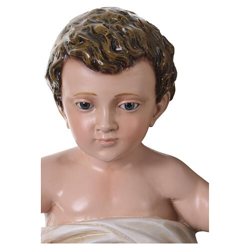 Nossa Senhora Rainha dos Apóstolos estátua fibra de vidro 120 cm olhos de vidro 8