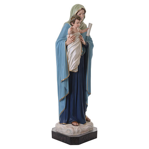 Our Lady Queen of the Apostles statue in fiberglass, 120 cm with glass eyes 13