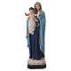 Our Lady Queen of the Apostles statue in fiberglass, 120 cm with glass eyes s1