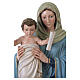 Our Lady Queen of the Apostles statue in fiberglass, 120 cm with glass eyes s5