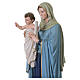 Our Lady Queen of the Apostles statue in fiberglass, 120 cm with glass eyes s7
