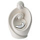 Sacra Famiglia stilizzato 7 cm resina bianca s1