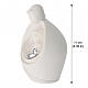 Holy Family in white resin with silvered Baby Jesus, 11 cm s3