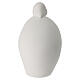 Holy Family in white resin with silvered Baby Jesus, 11 cm s5