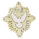 Spirito Santo resina color oro 15x13 cm s1