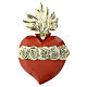 Immaculate Heart of Mary wall plaque, coloured resin, 4x3 in s1