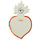 Immaculate Heart of Mary wall plaque, coloured resin, 4x3 in s3