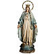 Our Lady of Miracles statue in wood paste, Crystal eyes, 100 cm s7