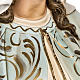 Our Lady of Miracles statue in wood paste, Crystal eyes, 100 cm s12