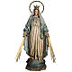 Our Lady of Miracles statue in wood paste, Crystal eyes, 100 cm s1