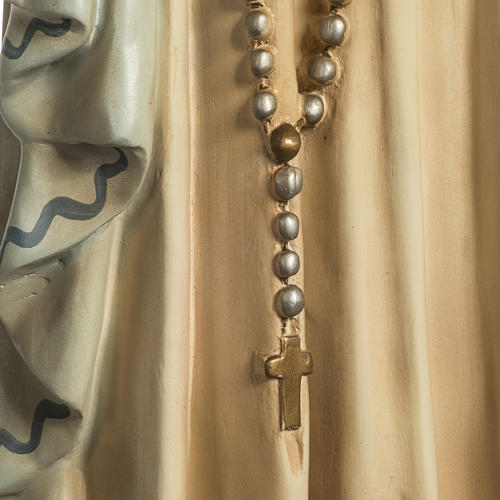 Madonna Lourdes 120 cm pasta legno occhi cristallo dec. elegante 5