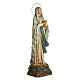 Madonna Lourdes 120 cm pasta legno occhi cristallo dec. elegante s2
