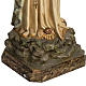 Madonna Lourdes 120 cm pasta legno occhi cristallo dec. elegante s4
