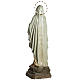 Our Lady of Lourdes Statue in wood paste, crystal eyes, 120 cm s9
