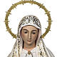 Our Lady of Fatima with shepherds 120cm in wood paste, elegant d s2