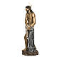 Cristo en la columna 180cm pasta de madera dec. antigua s19