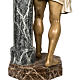 Cristo alla colonna 180 cm pasta di legno dec. anticata s18