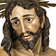 Cristo na coluna 180 cm pasta de madeira acab. antiquado s2