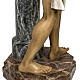 Cristo na coluna 180 cm pasta de madeira acab. antiquado s14