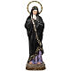 Virgen de la Soledad 80 cm pasta de madera dec. elegante s1
