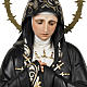 Virgen de la Soledad 80 cm pasta de madera dec. elegante s2