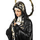 Virgen de la Soledad 80 cm pasta de madera dec. elegante s6