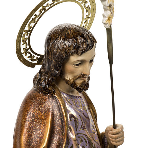 Saint Joseph statue 60cm in wood paste, extra finish 7