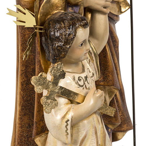 San José con el niño 60 cm pasta de madera acabado 8